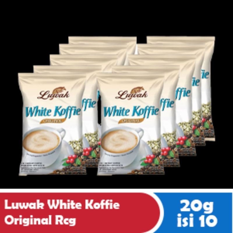 

Luwak white koffie original renceng 20g isi 10pcs