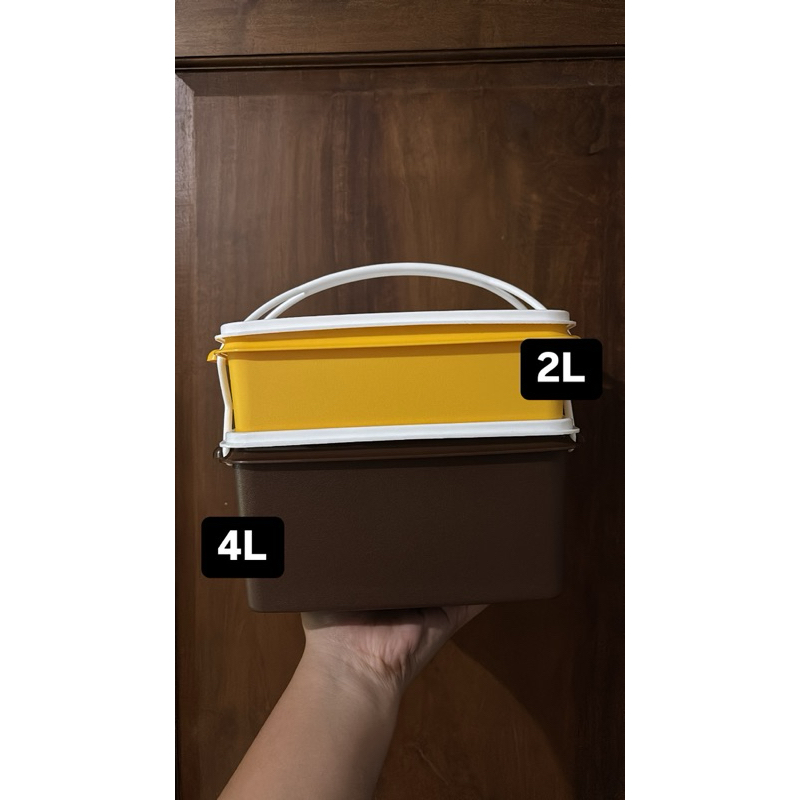 Large Double Deep Tupperware / Rantang 2 Susun