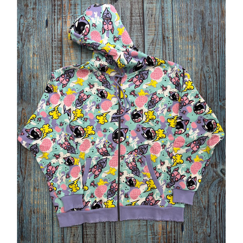 zip Hoodie  Dropdead Drop Dead - Cats and Bats Official Merchandise