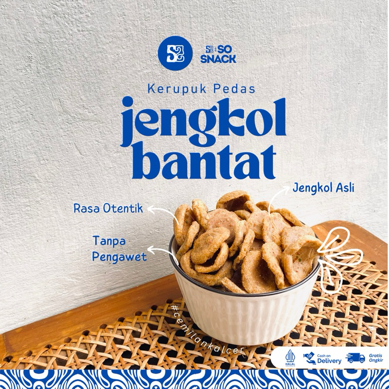 

SO SNACK Kerupuk Jengkol Bantat - Standing Pouch - Cemilan Viral – Makanan Ringan