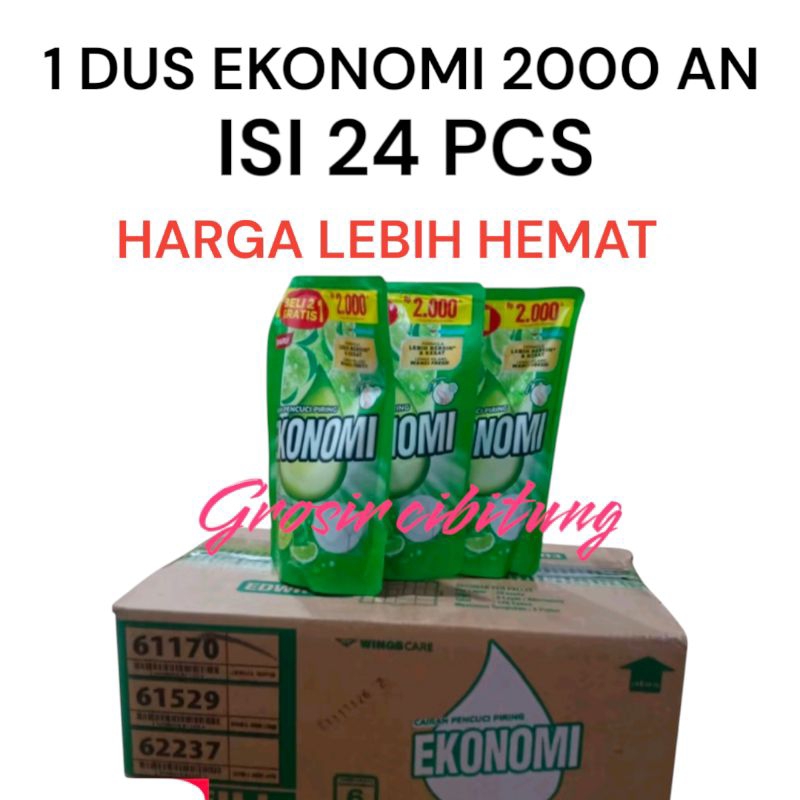 DISKON SABUN Ekonomi cuci piring 2000 1 DUS ISI 24 PCS (PROMO MURAH )