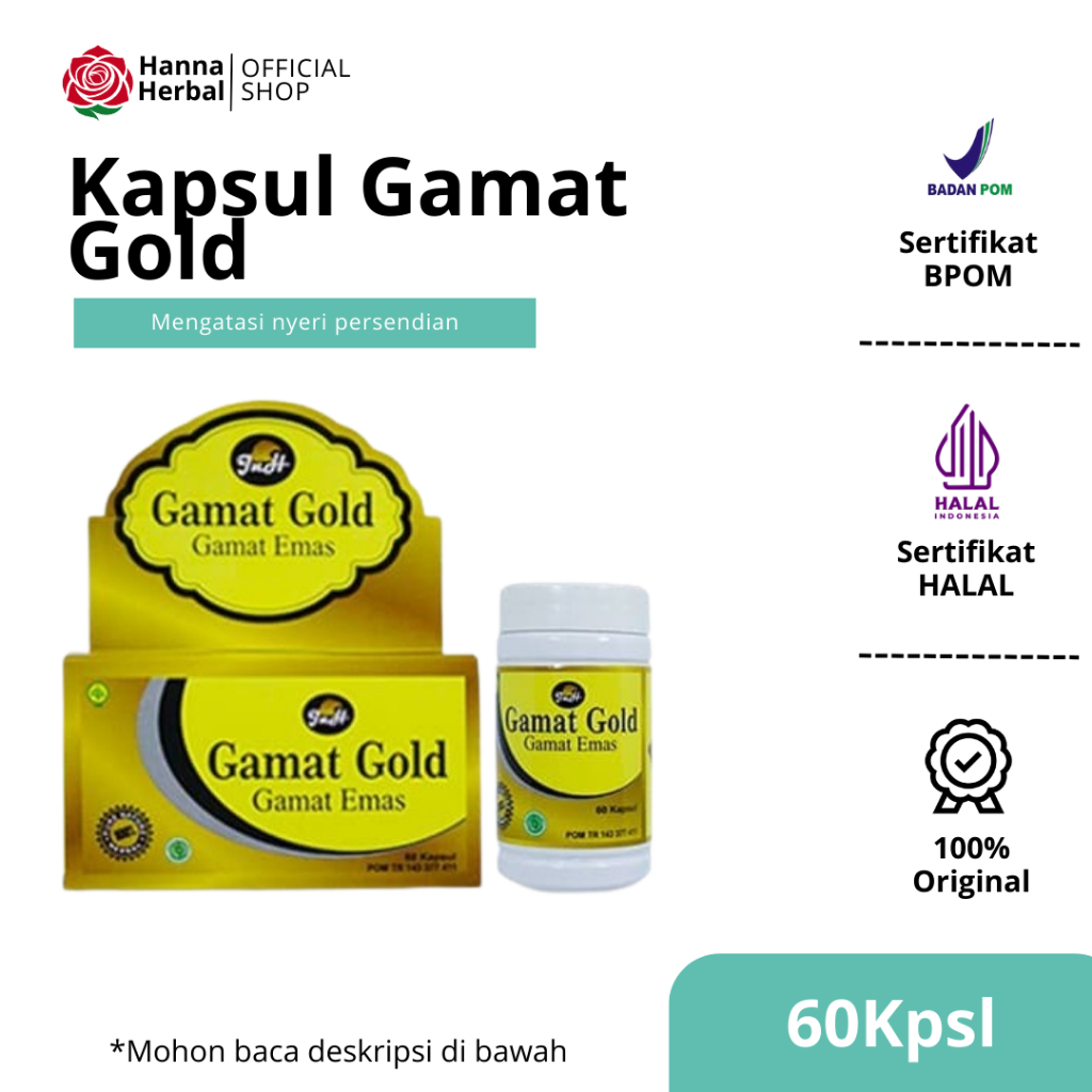 Kapsul Gamat Gold 60 Kapsul Ekstrak Gamat ORIGINAL dan berkhasiat