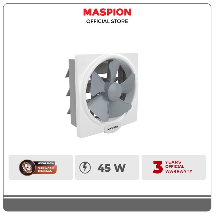 Maspion 12" (30 cm) Wall (Dinding) Exhaust Ventilating Fan Maspion MV-302 NEX