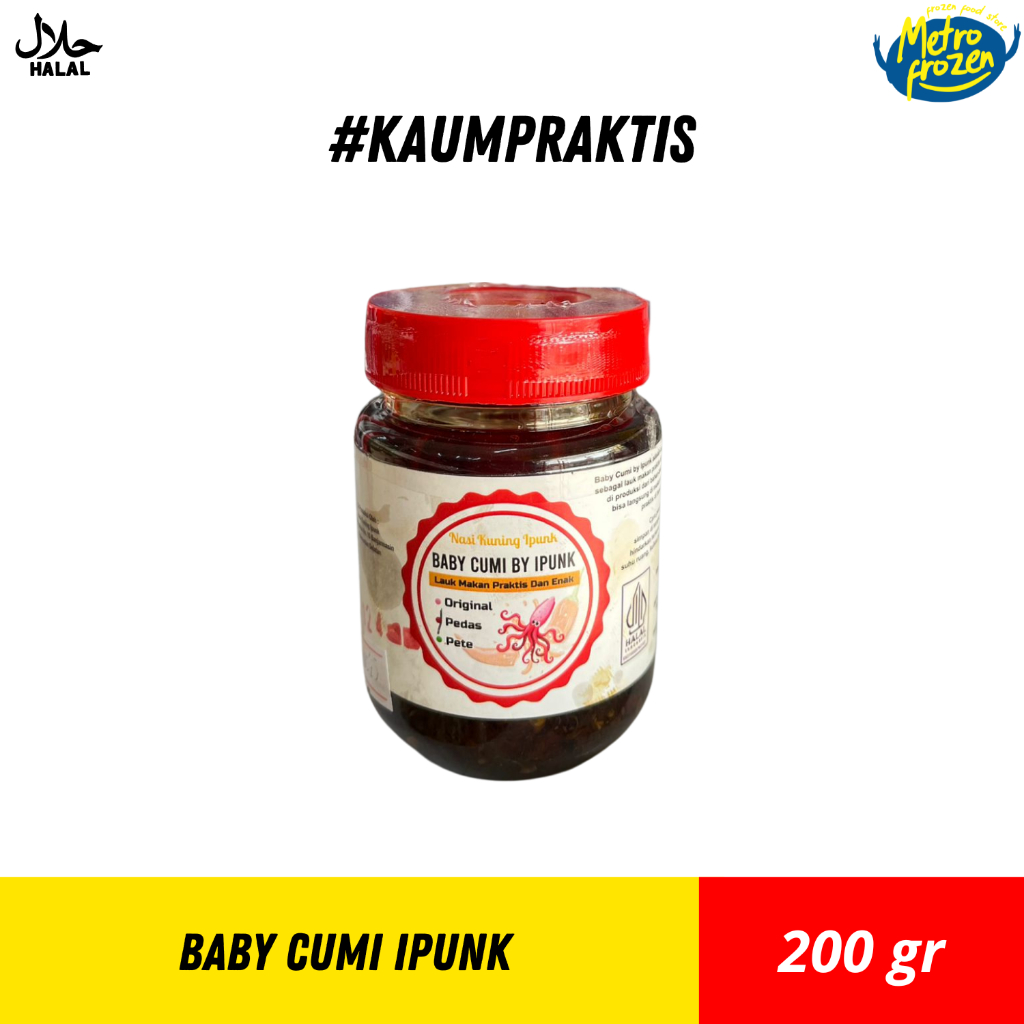 

Baby Cumi By Ipunk Original & Pedas 200gr //cumi cumi kecil //baby cumi instan Banjarmasin