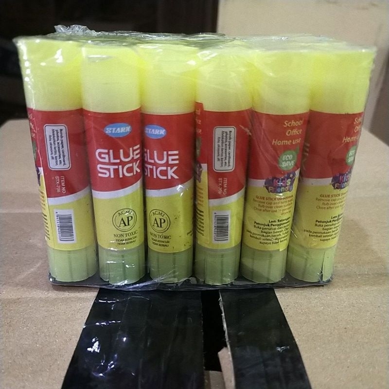 

HJK 24 buah Stark Glue Stick Non Toxic AP atau lem kertas stik
