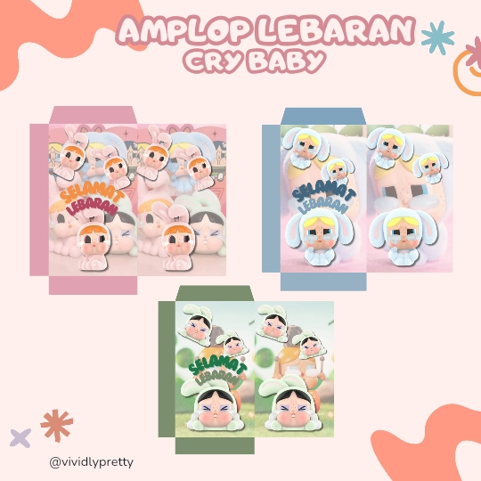 

AMPLOP LEBARAN MOTIF CRY BABY