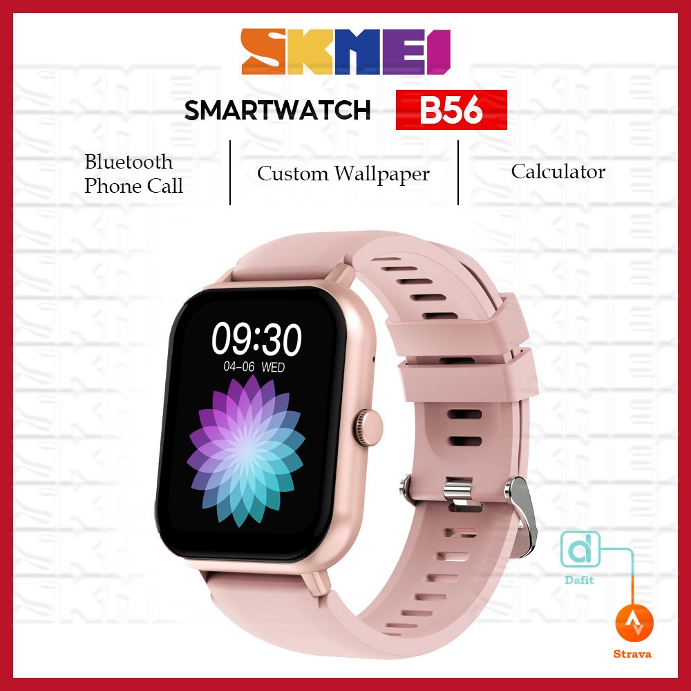 Skmei B56 smartwatch  jam tangan couple sport anti air watch tipis simple jam tangan pria wanita men