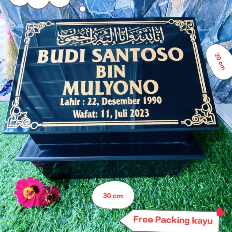 BATU NISAN GRANIT UKURAN 20X30CM
