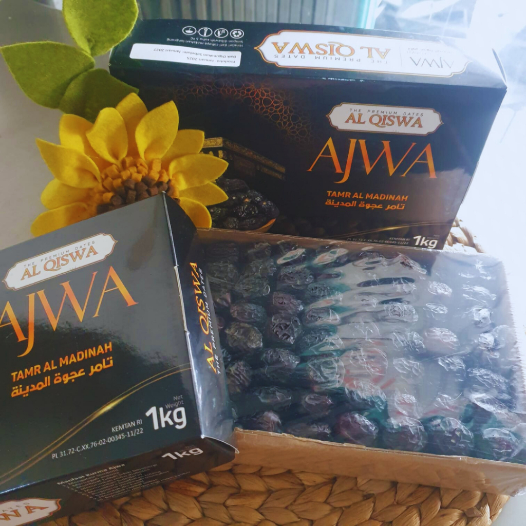 

urma ajwa /kurma nabi kemasan dus kemasan dus 1 kg Premium Grade A