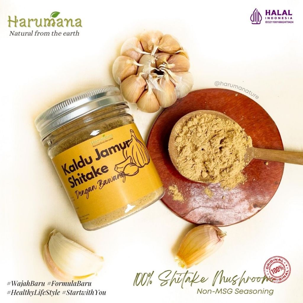 

(KEMASAN BARU) Harumana Kaldu Jamur Shitake Bawang 50g