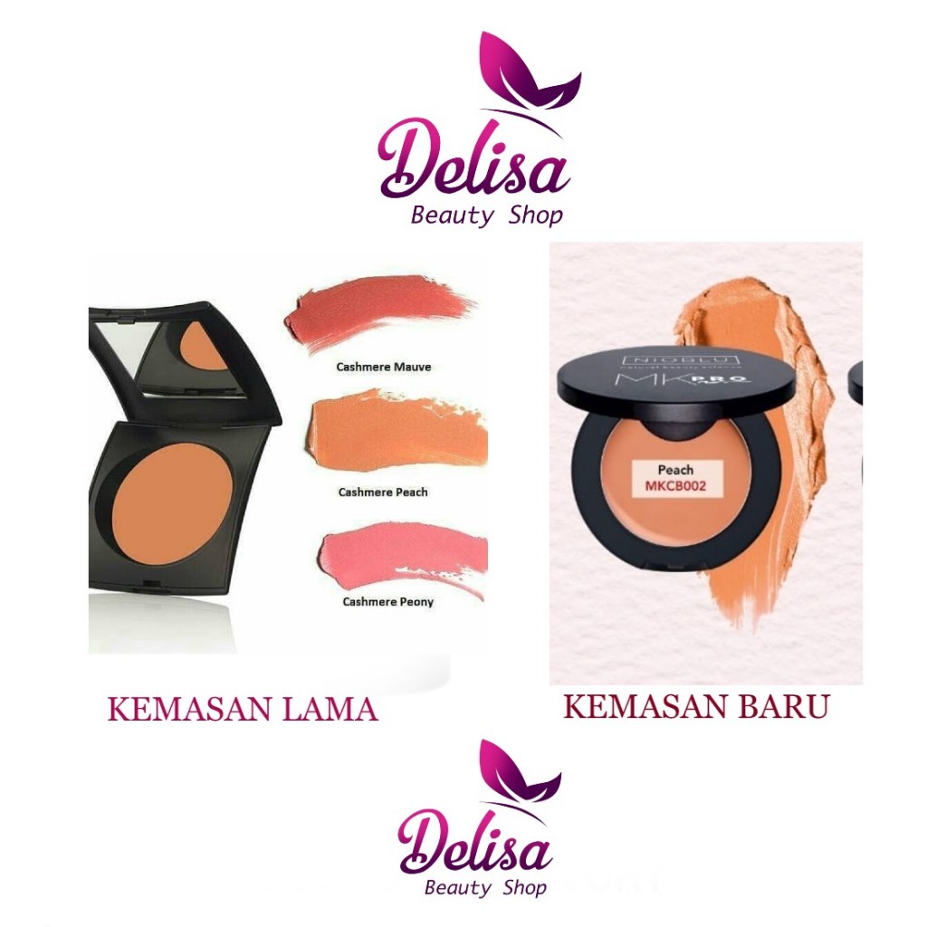 Jafra Nioblu MKPRO Velvet Cheek Cream Blush on - peach/ Plum/ Cherry