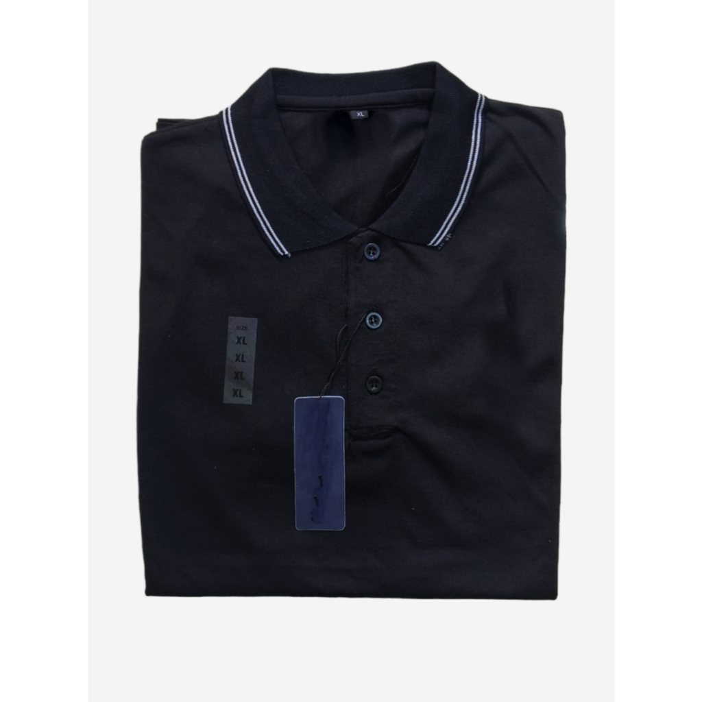 Kaos Kerah Pria Lengan Pendek Saku Polos Premium Bahan Lacos Ukuran M.L.XL