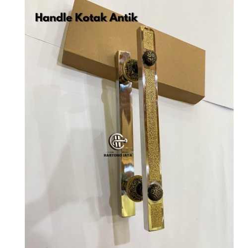 Handle pintu tarikan pintu gagang pintu antik minimalis elegan mewah, handle pintu tembus motif kota