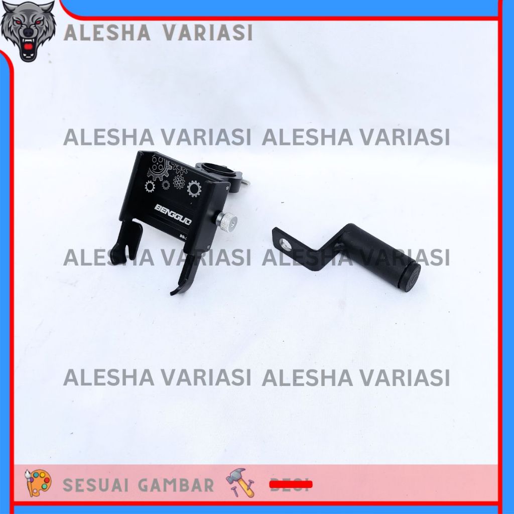 PAKET HOLDER GPS HP NMAX AEROX LEXI VARIO BEAT SCOOPY REVO SUPRA SPION PHONE HOLDER BG ALUMUNIUM STA