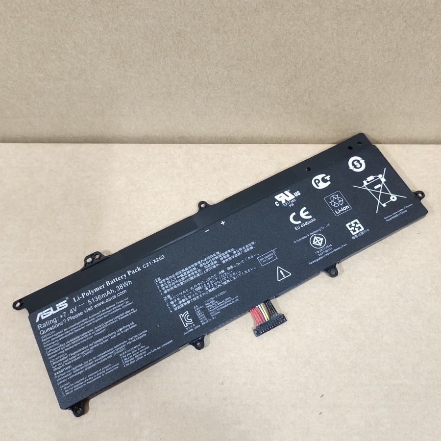 Baterai Asus X201 X201E S200E C21-X202 Battery Asus X201E