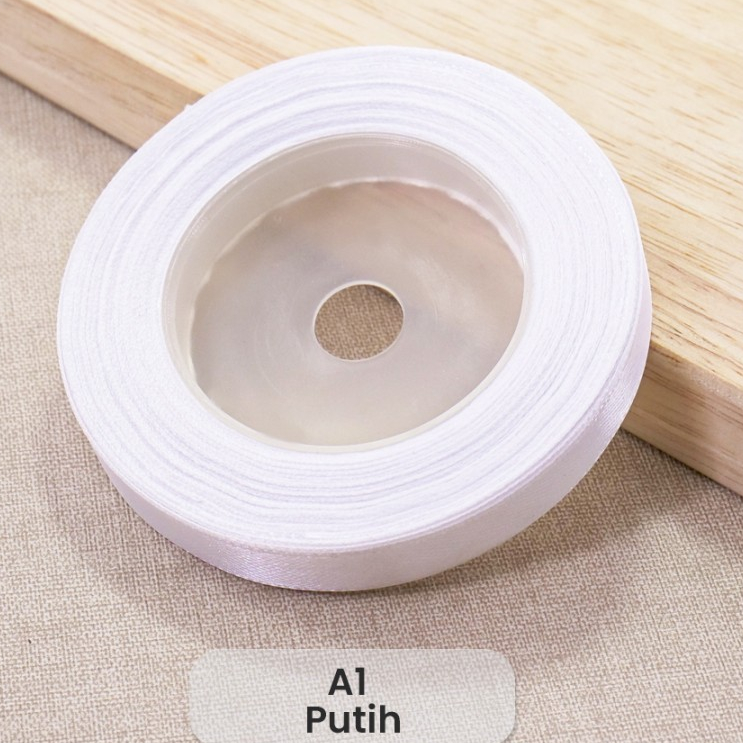 

Pita Satin Putih 3/8 inch 1cm Pita Kado Pita Hiasa Pita Bucket Bunga Pita Hias Pita Kecil Pita Accessories Pita satin Premium