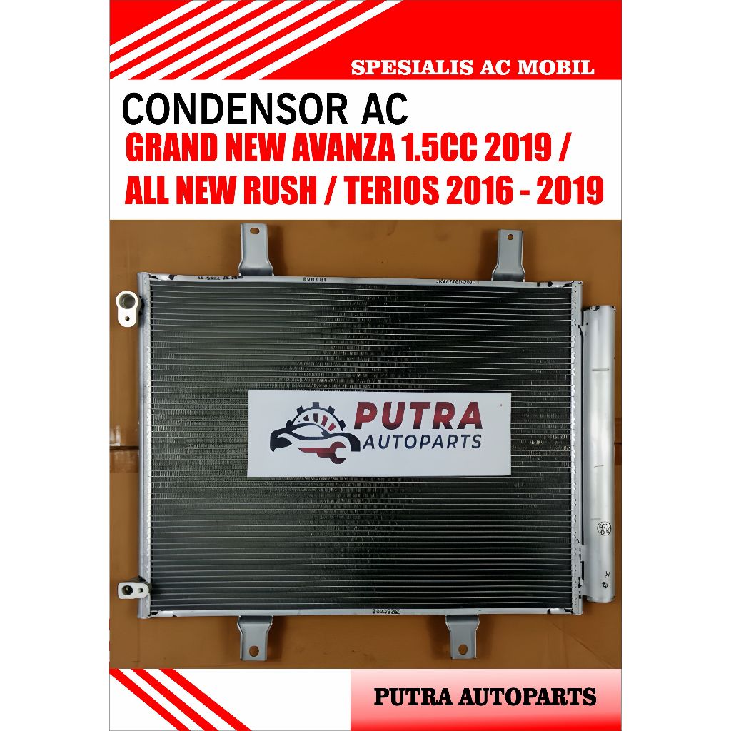 CONDENSOR AC MOBIL GRAND NEW AVANZA 2019 1.5CC / ALL NEW RUSH / TERIOS 2016 - 2019 (DENSO 447780-282