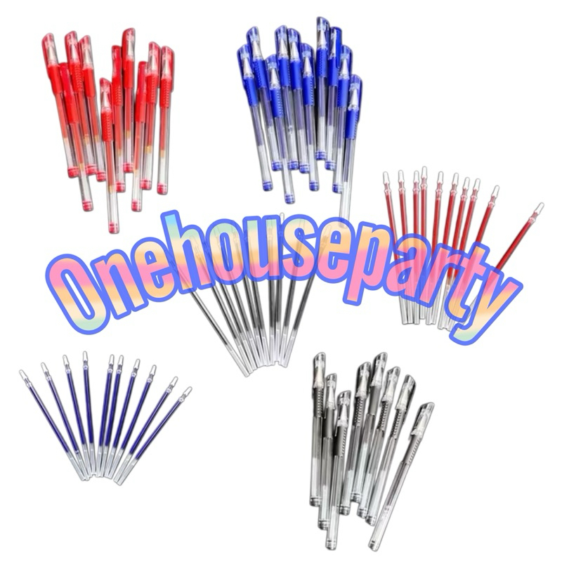 

Pena Gel 0.5mm Standard Pulpen Mimi Tinta Cair Pen Hitam Merah Biru Bolpoin Alat Tulis Sekolah Kantor one house party
