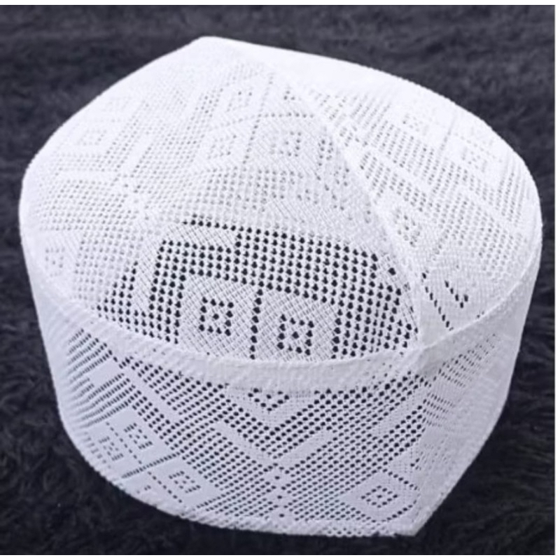 PECI JARING POLOS MOTIF PUTIH