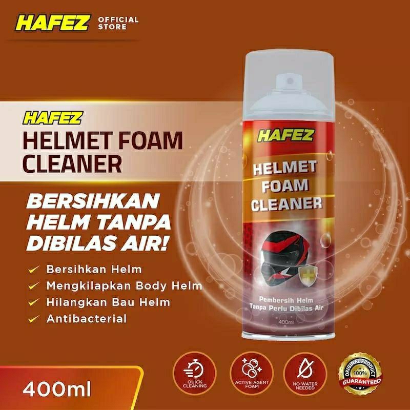HAFEZ HELMET FOAM CLEANER 400ml HAFEZ PEMBERSIH HELM