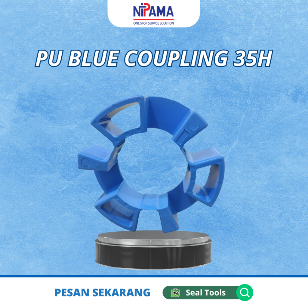 PU COUPLING HYDRAULIC BLUE 35H