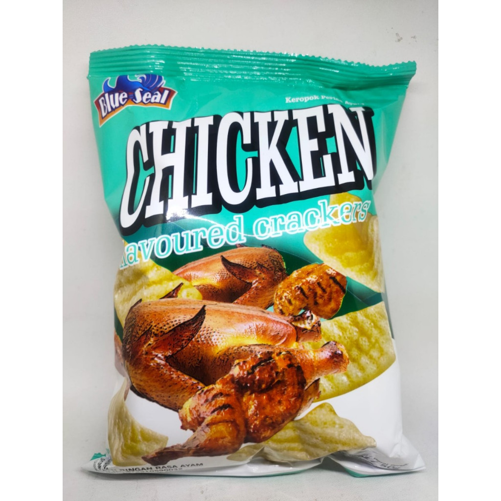 

BLUE SEAL CHICKEN FLAVOURED CRACKERS 50 GR - CEMILAN KRAKER RASA AYAM BLUE