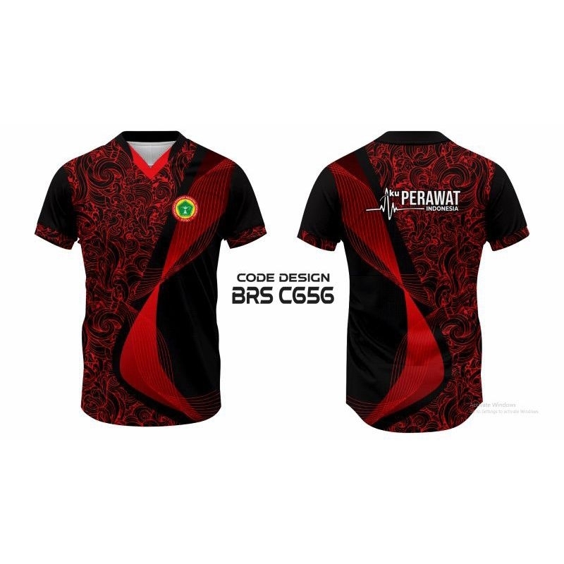 KAOS JERSEY PPNI / PERAWAT / AKU PERAWAT INDONESIA CUSTOM FULL PRINTING KUALITAS PREMIUM