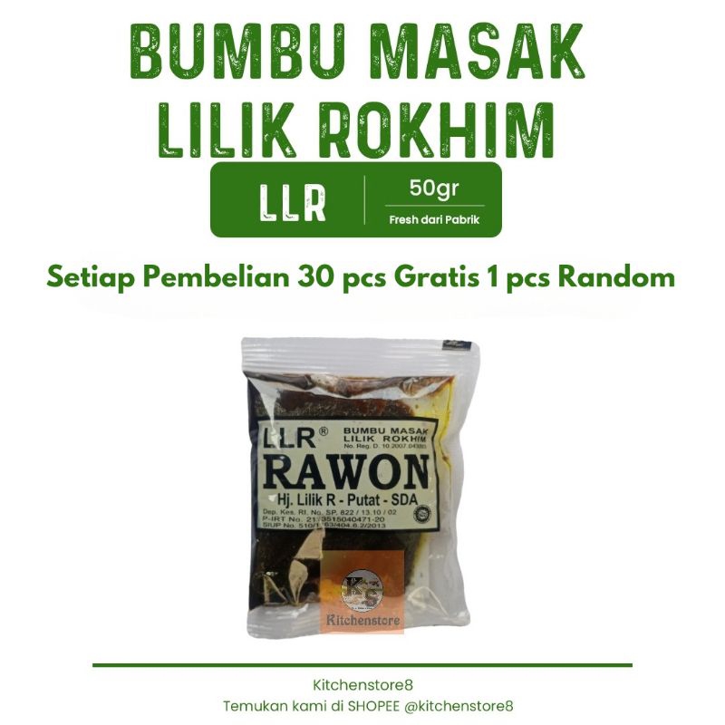 

Bumbu Masak instan LLR Rawon