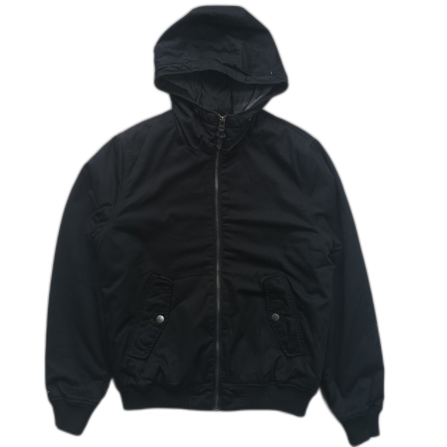 Jaket divided H&M canvas bomber hooded jacket casual