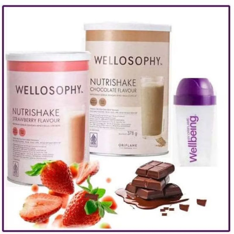 

Bundling Set Nutrishake ( Chocolatte+ Strawberry+ Shaker)
