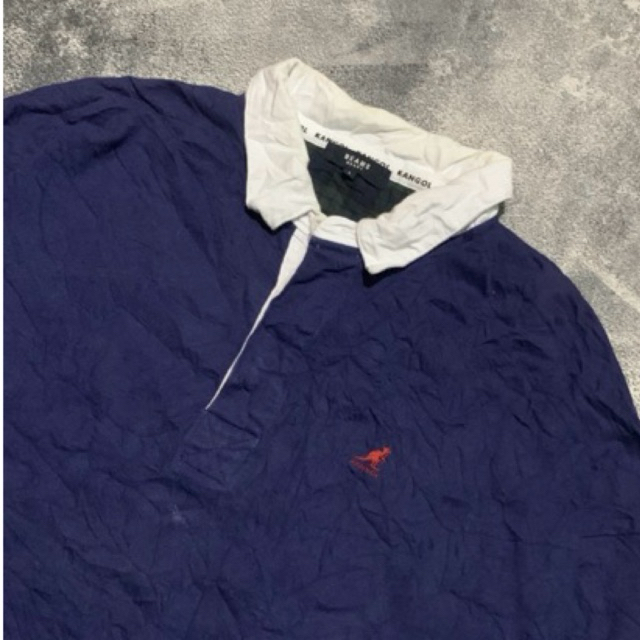 Kaos Polo Lengan Panjang Rugby Kangol Beams Ori