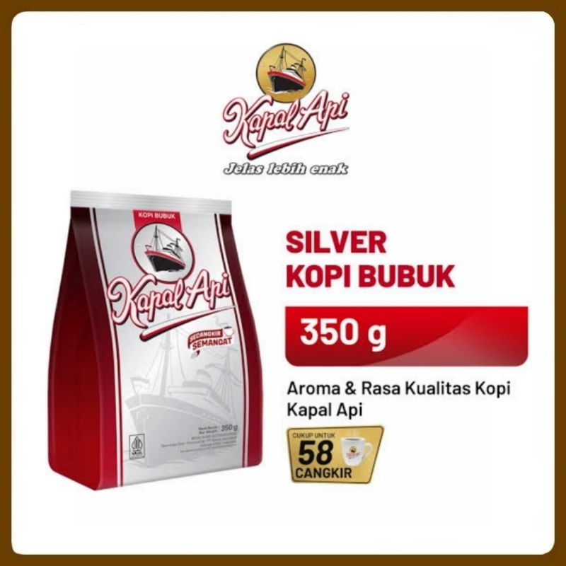 

Kapal API Silver Kopi Bubuk 350g