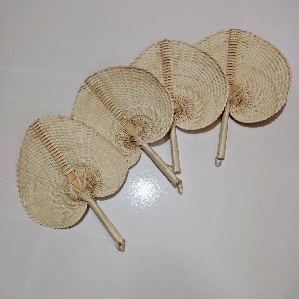 Kipas Anyaman Pandan Kipas Tangan Kipas Pandan Alami Kipas Souvenir