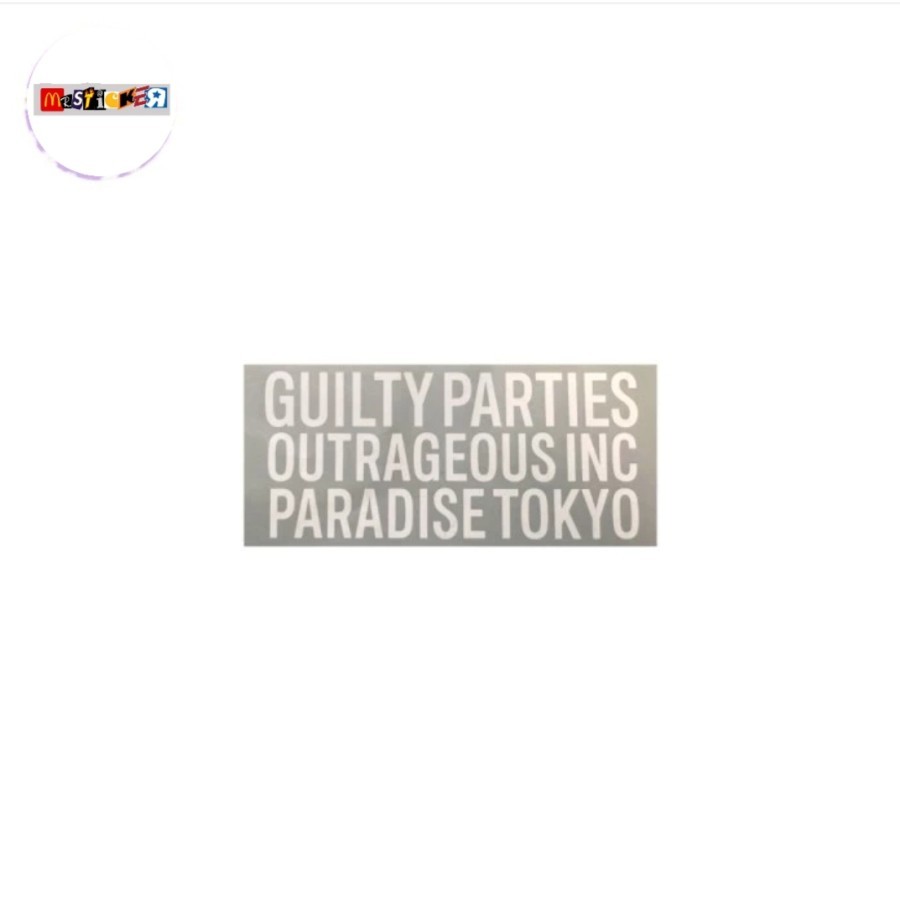 

sticker wacko maria guilty parties paradise tokyo logo stiker