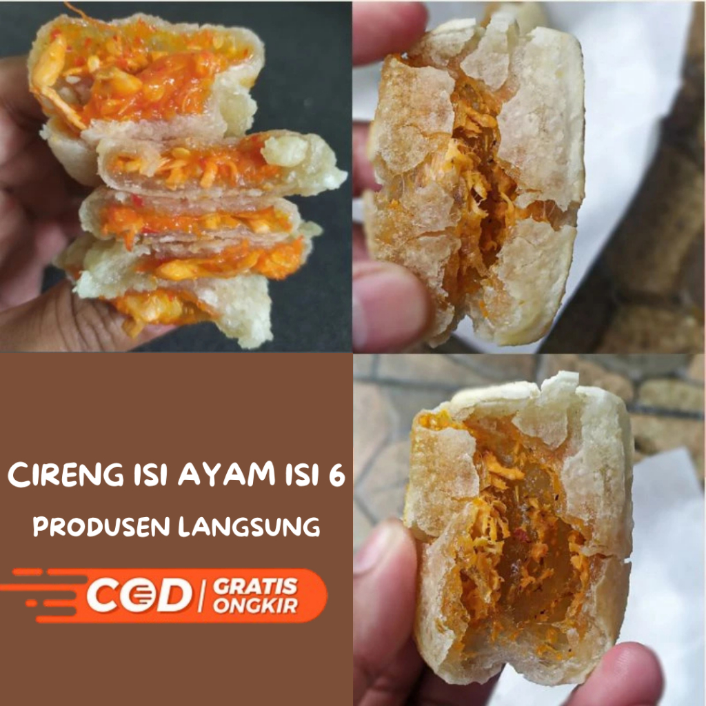 

Cireng Isi Ayam Suwir Tetelan Pedas Original (Makanan / Frozen Food Instan / Snack Ringan / Cemilan Pedas / Jajanan)