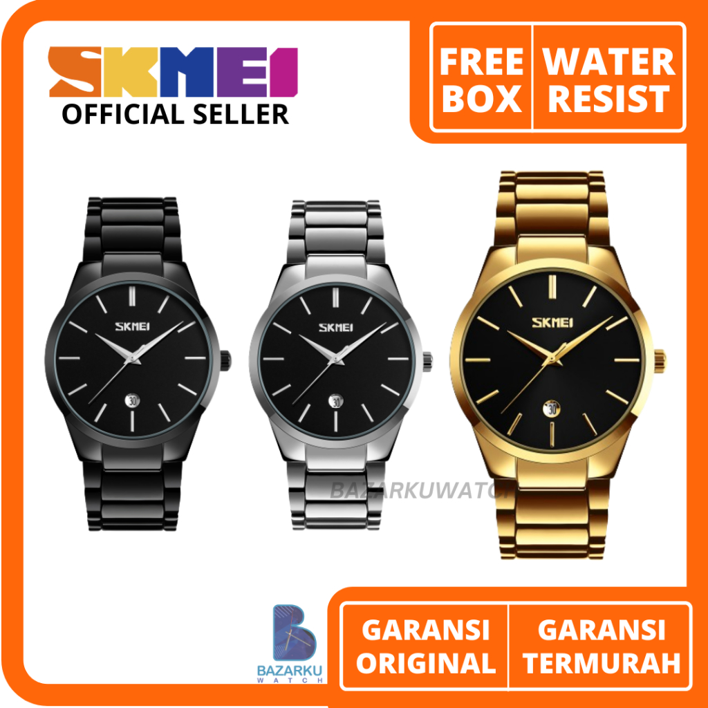 Jam Tangan Pria Skmei 9140 Jam Tangan Skmei Jam Tangan Rantai Jam Tangan Cowok Stainless Jam SKMEI