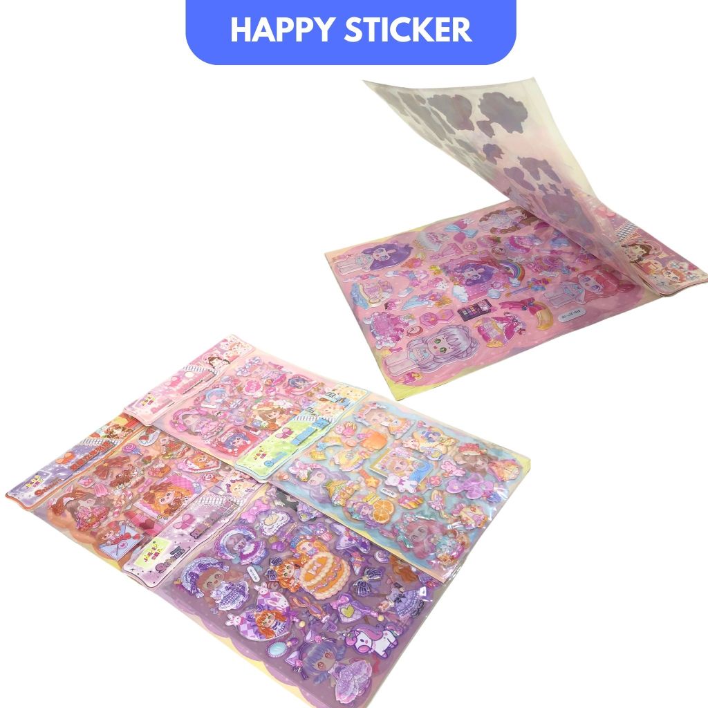 

Sticker Jumbo 3D Stiker Timbul Karakter Lucu Anime Stickers Impor #SYD Tempelan Mainan Anak Murah - MOTIF MIX