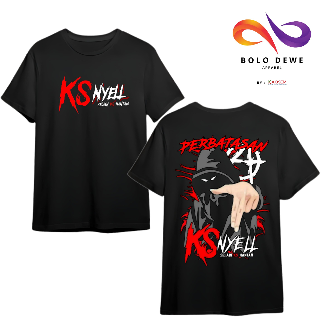 Promo Kaos KS Nyell Bahan Cotton Combed