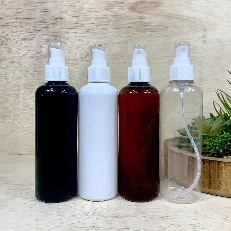 Botol Pump 250 Ml Treatment Putih / Botol Treatment Pump 250 Ml / Botol Pump 250 Ml