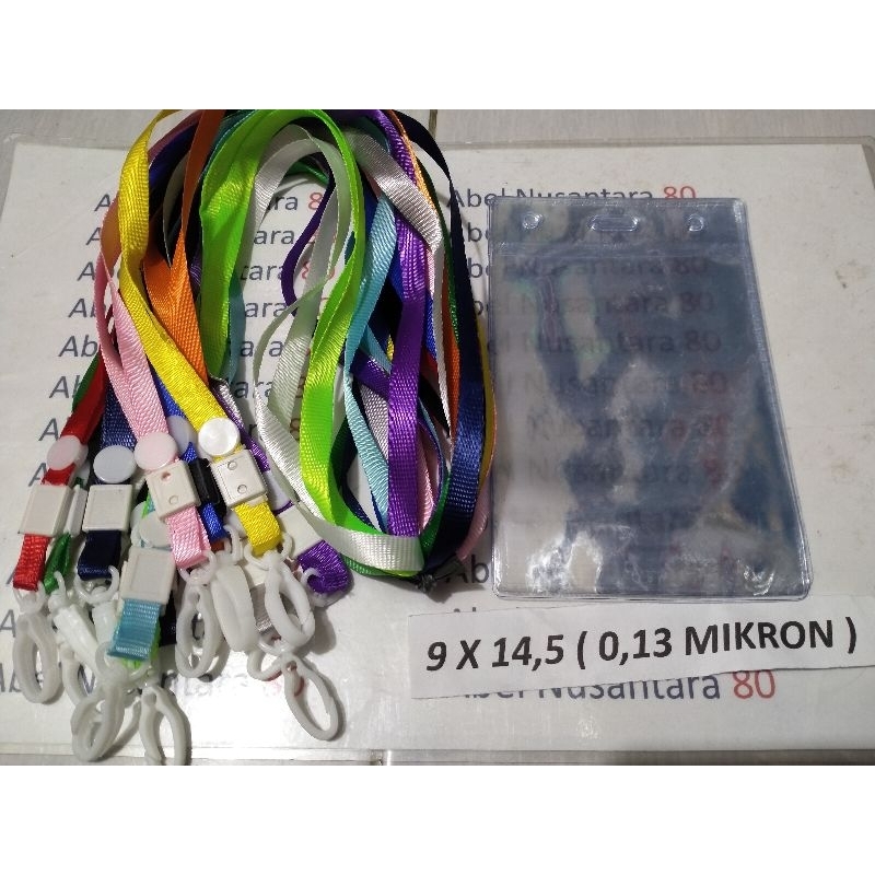 

paket Tali 1cm kait plastik+plastik panitia uk 9x14, 5 cm isi paket 10 pcs tebal plastik 0, 13 mikron
