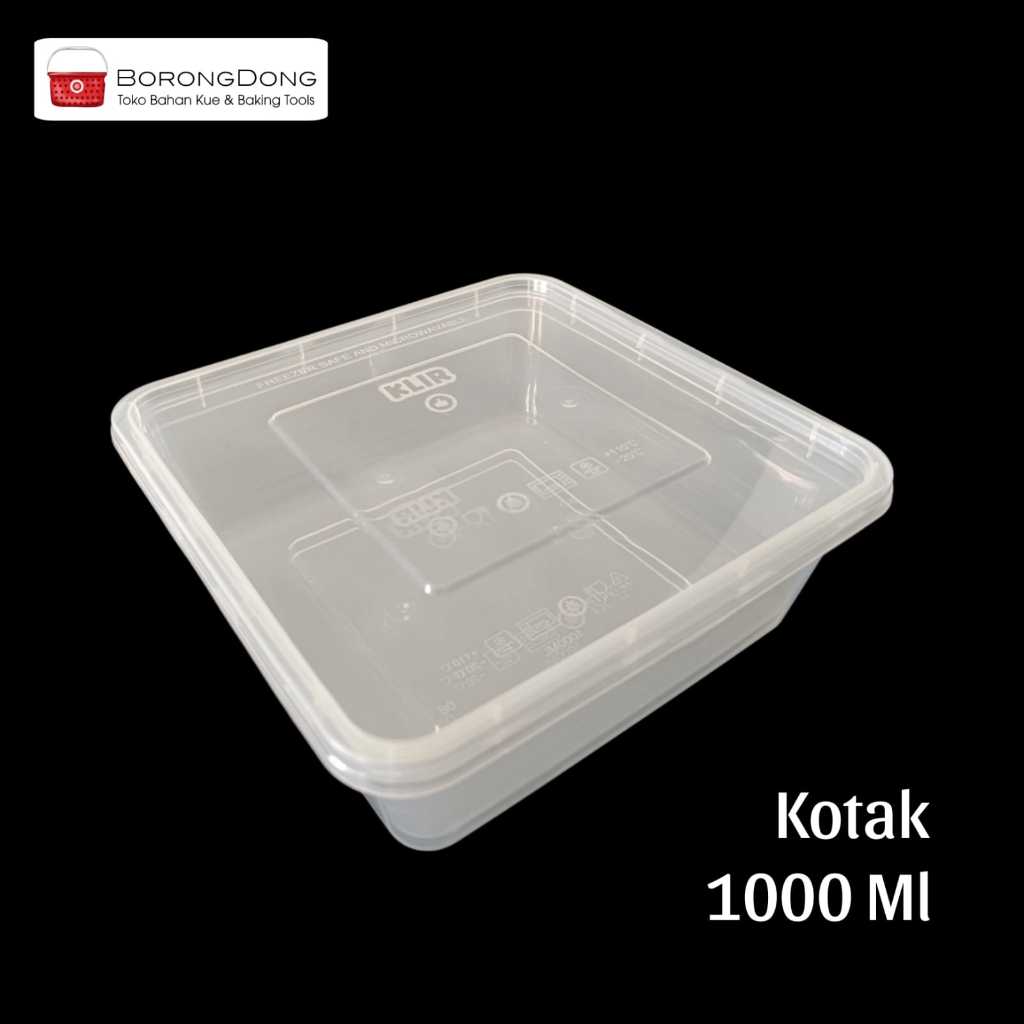 Thinwall Kotak 1000 Ml (1 Pack Isi 25 Pcs)