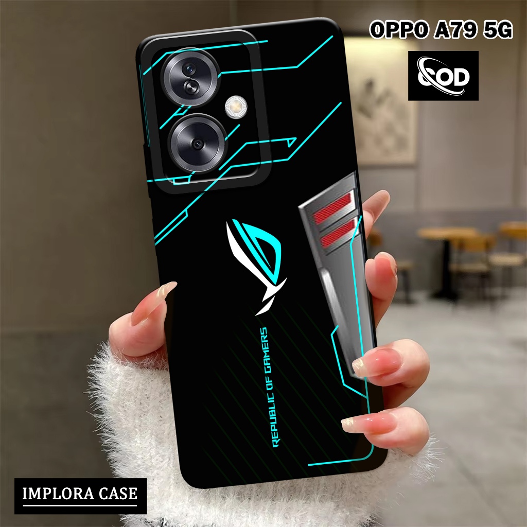Case OPPO A79 5G 2024 Case GAMING IMPLORA CASE Casing OPPO A79 5G 2024 Softcase Pro Camera OPPO A79 