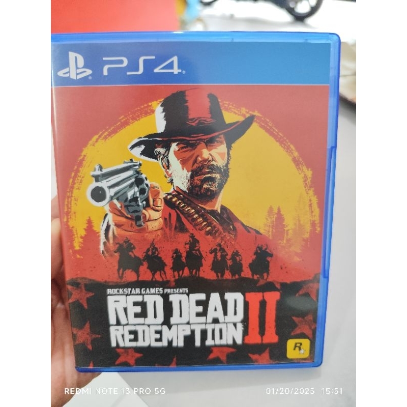 BD PS 4 RED DEAD REDEMPTION 2 + MAP BARU