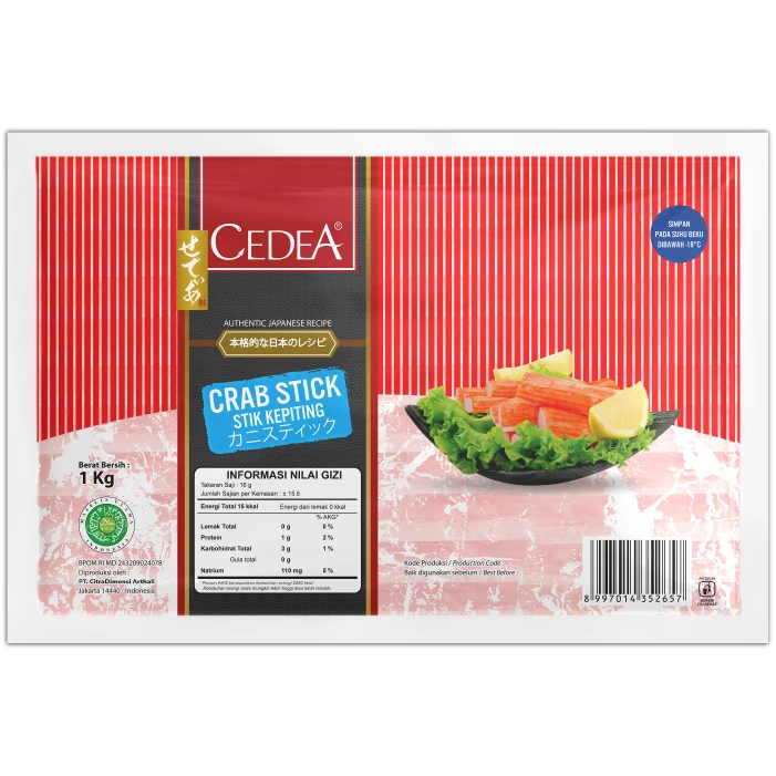 

CEDEA CRAB STICK 1KG / STIK KEPITING 1KG