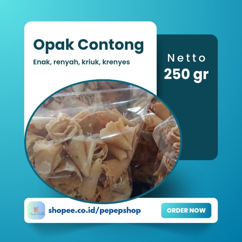 

Opak Contong Enak Renyah Kriuk Krenyes