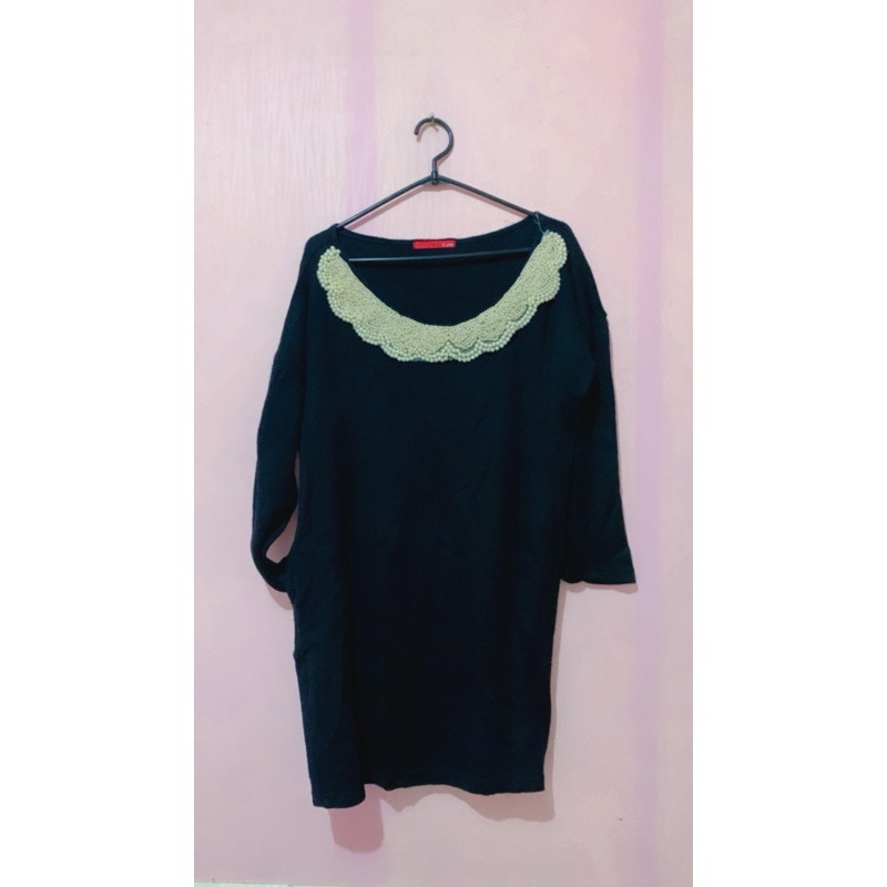 dress rajut mutiara LD 110-125