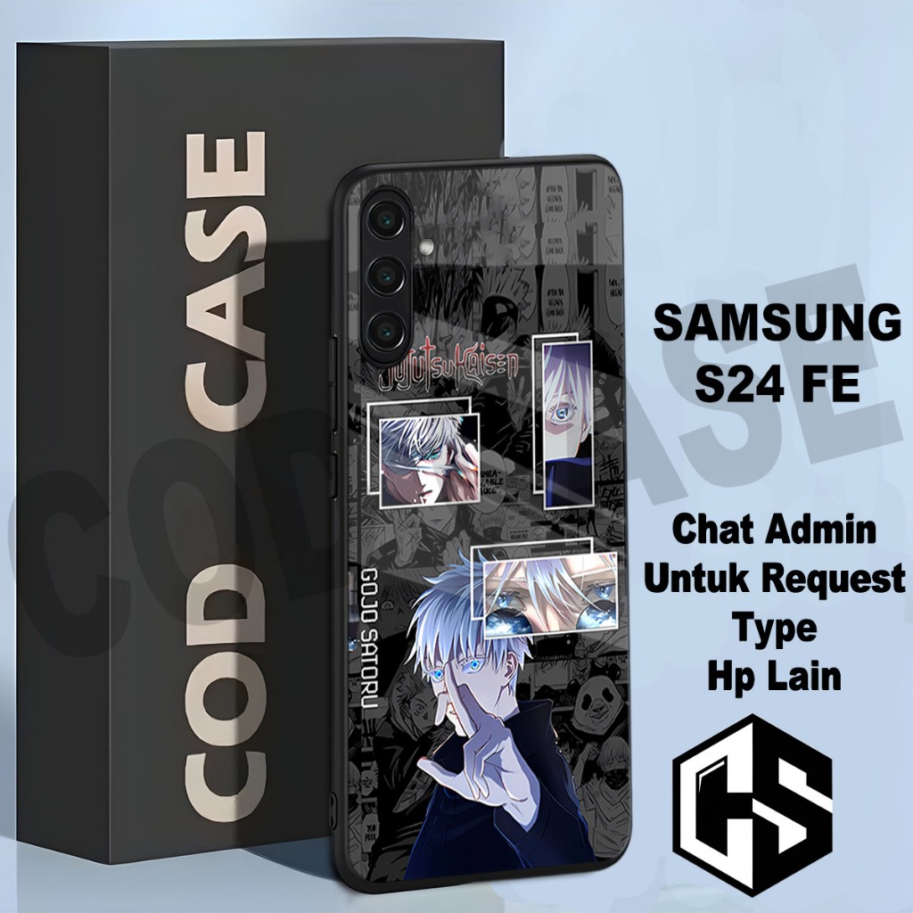 (COD 90) Softcase glossy kilau untuk type Hp SAMSUNG S24 FE / Motif Anime/case samsung s24 fe/casing