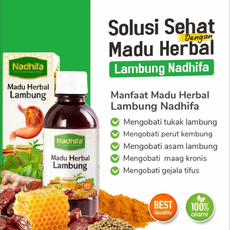 

Madu Lambung Nadhifa 280 Gram Madu Herbal Asam Lambung Maag Gerd Madu Sehat Lambung Nadhifa 280 gram