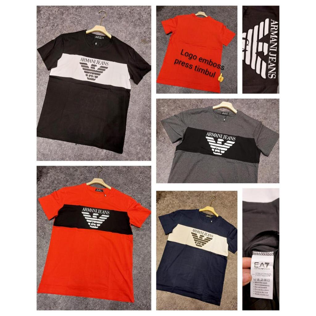 Kaos Armani Jeans bahan halus