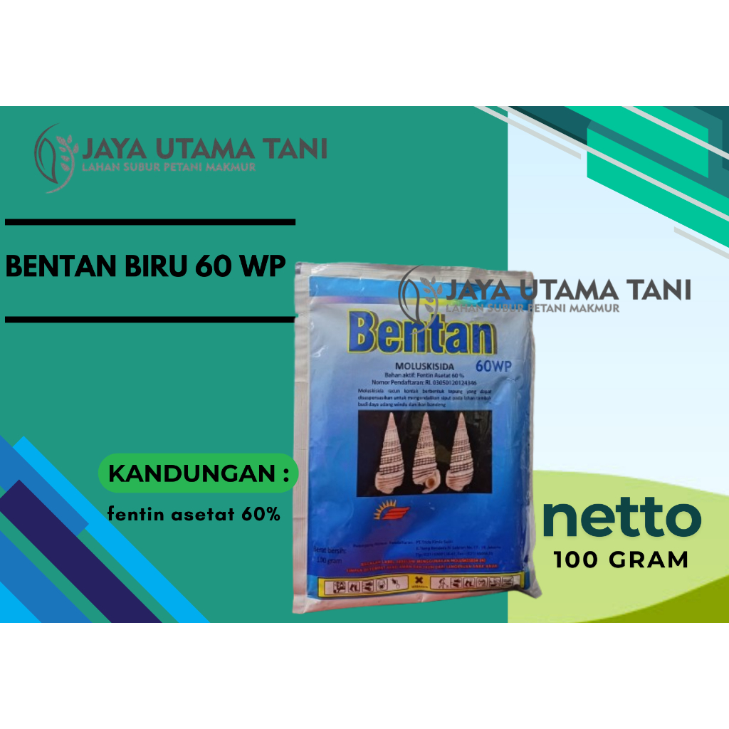 Bentan Biru / Moluskisida Pembasmi Siput Keong BENTAN 60 WP - 100 gr